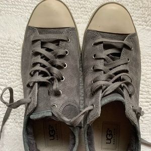 UGG SUEDE SHEARLING LINED SNEAKERS